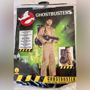 Adult Ghostbusters Costume with Inflatable Backpack